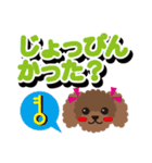 るびー＆ふれんど[poodle/apricot]でか文字（個別スタンプ：26）