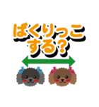 るびー＆ふれんど[poodle/apricot]でか文字（個別スタンプ：38）