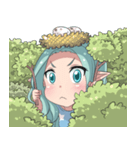 ハナ、エルフの女の子（個別スタンプ：6）