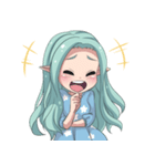 ハナ、エルフの女の子（個別スタンプ：7）