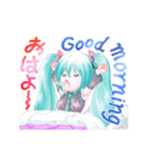 初音ミクの2ヶ国語スタンプ No.2（個別スタンプ：2）