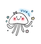 くらげのしろちゃん＊ゆる日常（個別スタンプ：4）