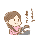 お友達へ送る女の子のスタンプ（個別スタンプ：3）