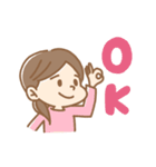 お友達へ送る女の子のスタンプ（個別スタンプ：4）