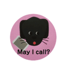 黒ラブ犬「ちゃま」English version 2（個別スタンプ：8）
