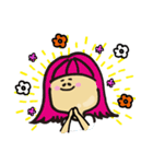 大きな女の子（個別スタンプ：4）