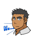 表情豊かな短髪男子（個別スタンプ：3）