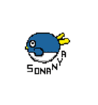 ぎんしゃくれのドット絵スタンプ（個別スタンプ：18）