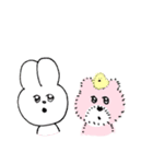 ふわくま～うさぎと小鳥となかよし編～（個別スタンプ：17）