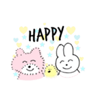 ふわくま～うさぎと小鳥となかよし編～（個別スタンプ：27）