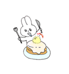 ふわくま～うさぎと小鳥となかよし編～（個別スタンプ：32）