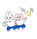 ふわくま～うさぎと小鳥となかよし編～（個別スタンプ：38）