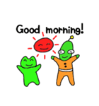 宇宙人とかえるくん（個別スタンプ：1）
