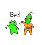 宇宙人とかえるくん（個別スタンプ：2）