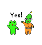 宇宙人とかえるくん（個別スタンプ：3）