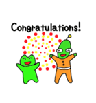 宇宙人とかえるくん（個別スタンプ：4）
