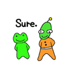 宇宙人とかえるくん（個別スタンプ：9）