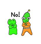 宇宙人とかえるくん（個別スタンプ：13）