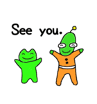 宇宙人とかえるくん（個別スタンプ：18）