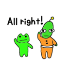 宇宙人とかえるくん（個別スタンプ：29）