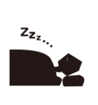 黒い人の日常（個別スタンプ：16）