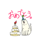 秋田犬のシロチャン（個別スタンプ：3）