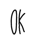 手書きシンプル縦長日常会話（個別スタンプ：9）