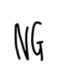 手書きシンプル縦長日常会話（個別スタンプ：10）