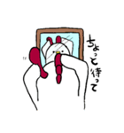 にわとりの日常 〜とり男ぴよ美フウ太〜（個別スタンプ：9）