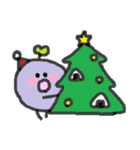 むらさきくんと小友っちのクリスマス（個別スタンプ：3）