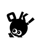 黒ちゃん。（個別スタンプ：1）