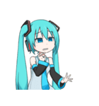 はつねネガメの初音ミクさんスタンプ（個別スタンプ：10）