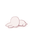 虚無を伝えたい時のうさぎ（個別スタンプ：5）