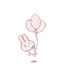 虚無を伝えたい時のうさぎ（個別スタンプ：14）