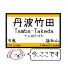 宝塚(福知山)線 今この駅だよ！タレミー（個別スタンプ：31）