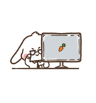垂れ耳うさぎほっぺちゃんの日常スタンプ（個別スタンプ：17）