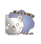 Cute bear stickers name, Farah（個別スタンプ：29）
