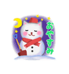 雪だるまネコさん 2019（個別スタンプ：3）