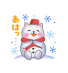 雪だるまネコさん 2019（個別スタンプ：23）