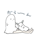 みみつきオバケ (無気力)（個別スタンプ：36）