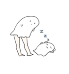 みみつきオバケ (無気力)（個別スタンプ：40）