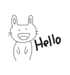ゆるいうさぎの使いやすいやつ（個別スタンプ：1）