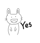 ゆるいうさぎの使いやすいやつ（個別スタンプ：4）