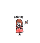 ていねいな敬語を使う女の子（個別スタンプ：15）