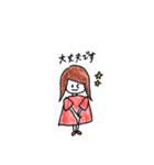 ていねいな敬語を使う女の子（個別スタンプ：24）