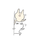 うさぎとねこのゆるシュールな日常（個別スタンプ：1）