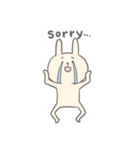 うさぎとねこのゆるシュールな日常（個別スタンプ：9）