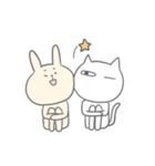 うさぎとねこのゆるシュールな日常（個別スタンプ：22）