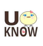 mojiou鳥- 英語の生活の言葉（個別スタンプ：5）