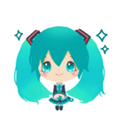 初音ミクちゃんのスタンプ。（個別スタンプ：23）